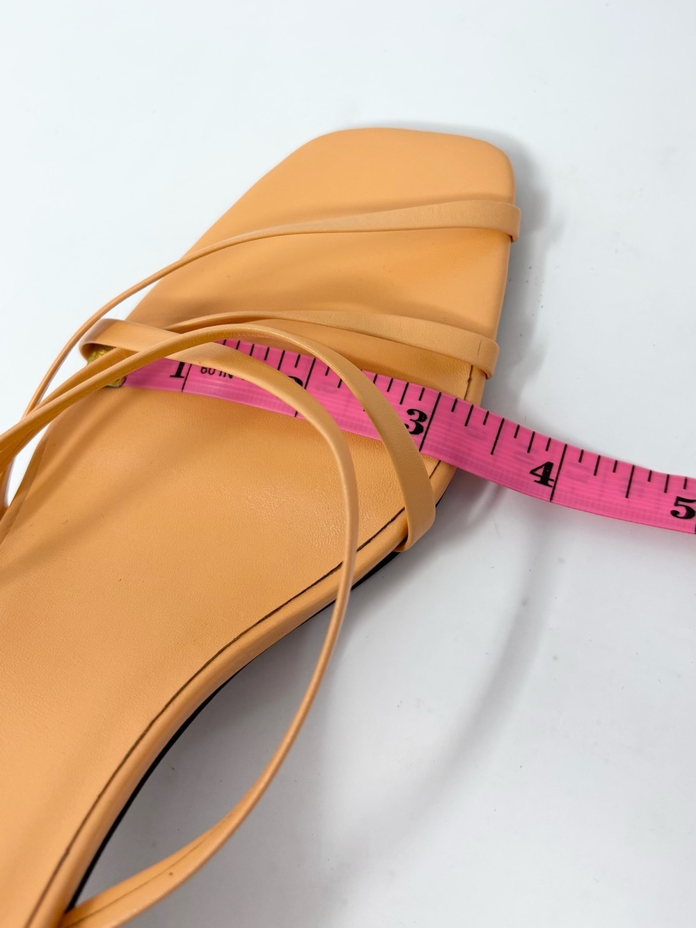 NEOUS Mannia Slide Crisscross Sandals Beige Sherbet Orange Leather Size 37 7 New - Picture 15 of 15